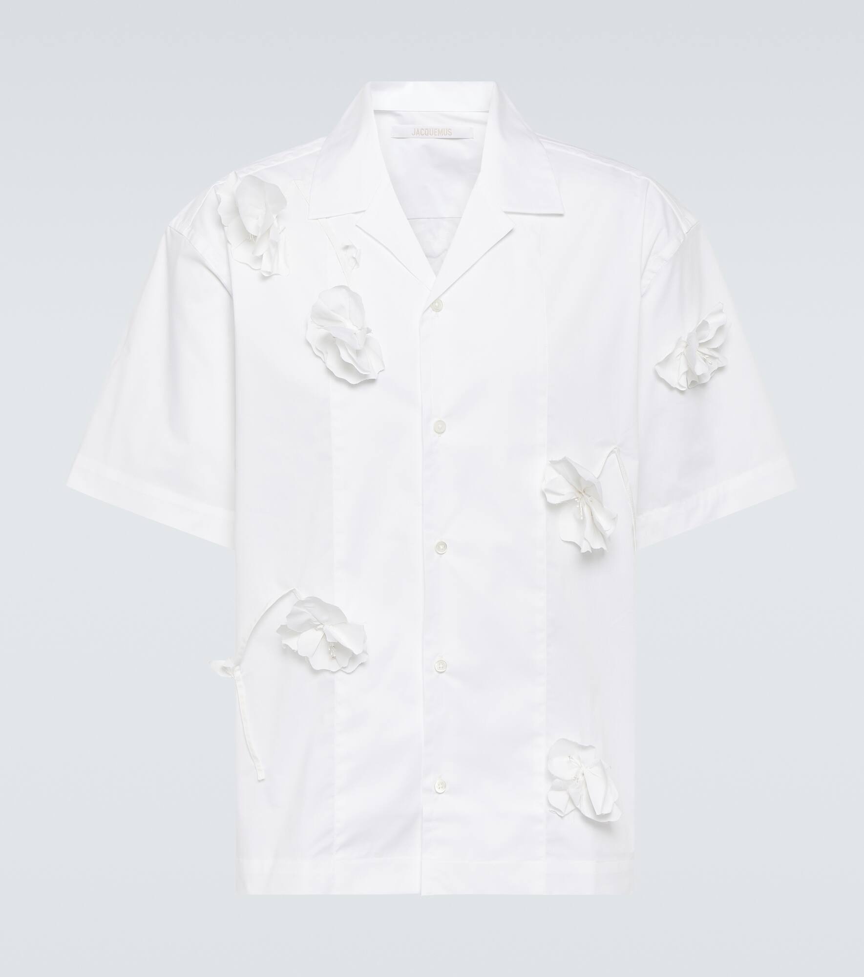 La Chemise Jean cotton-blend bowling shirt - 1