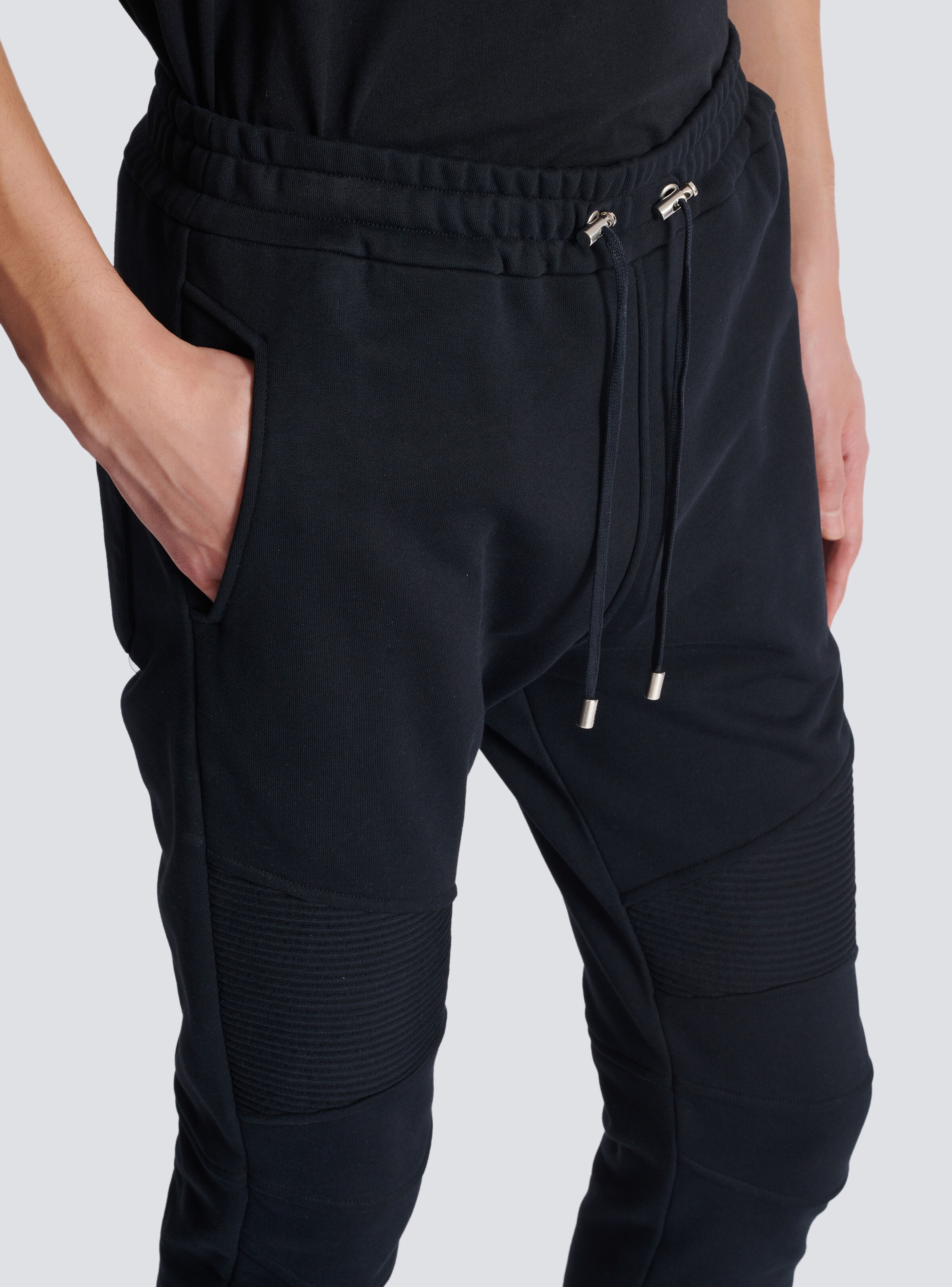Flocked Balmain Paris joggers - 7