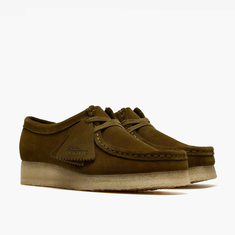 Wallabee Olive Suede 4