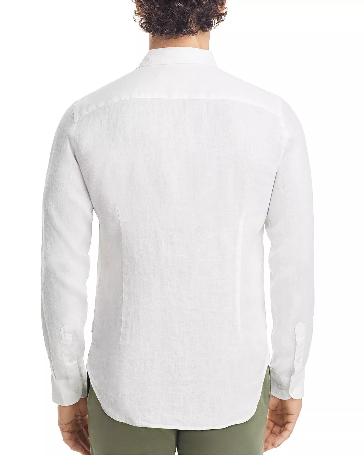 Giles Linen Textured Tailored Fit Button Down Shirt - 5