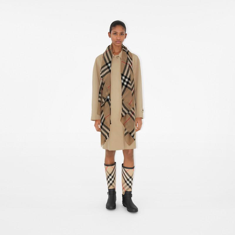 Check Wool Scarf 3