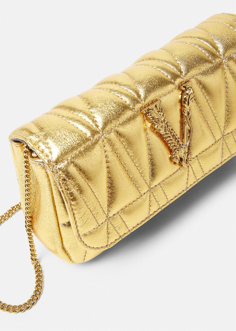 Virtus Quilted Nappa Leather Pouch 6