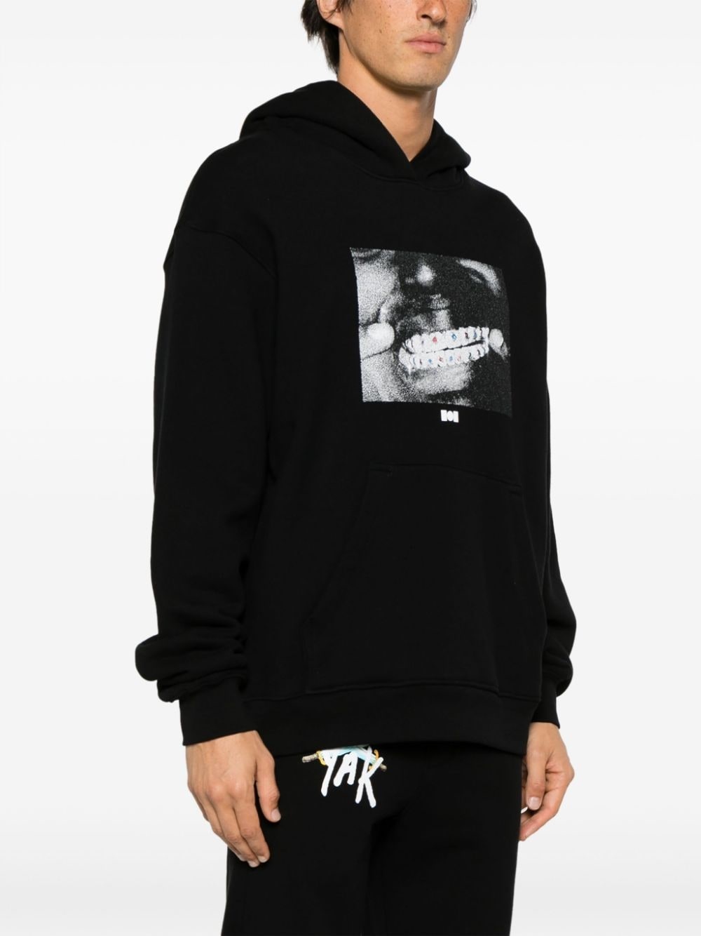 x Kodak Black Grillz photograph-print cotton hoodie - 3