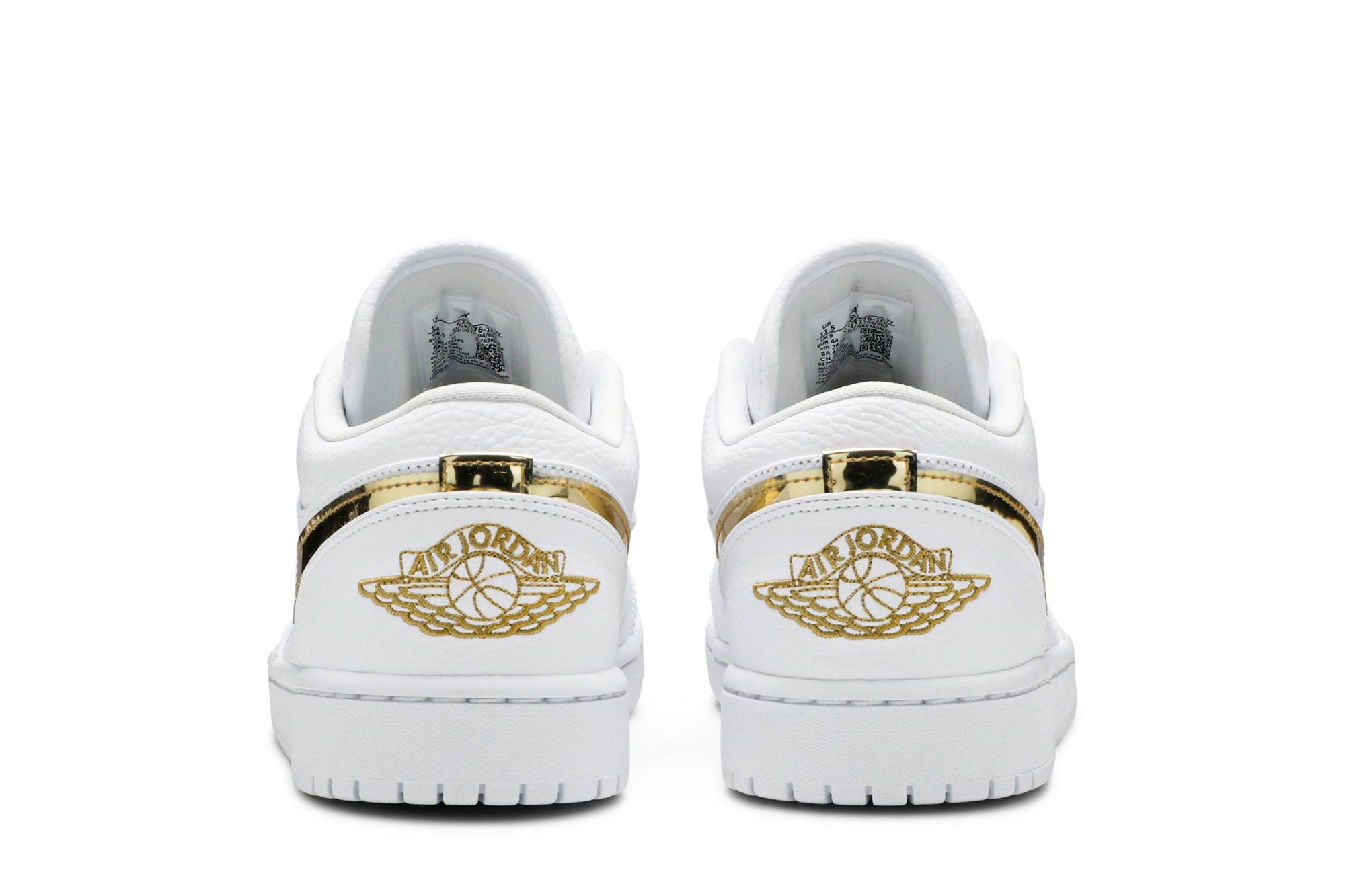 Wmns Air Jordan 1 Retro Low 'White Metallic Gold' - 6