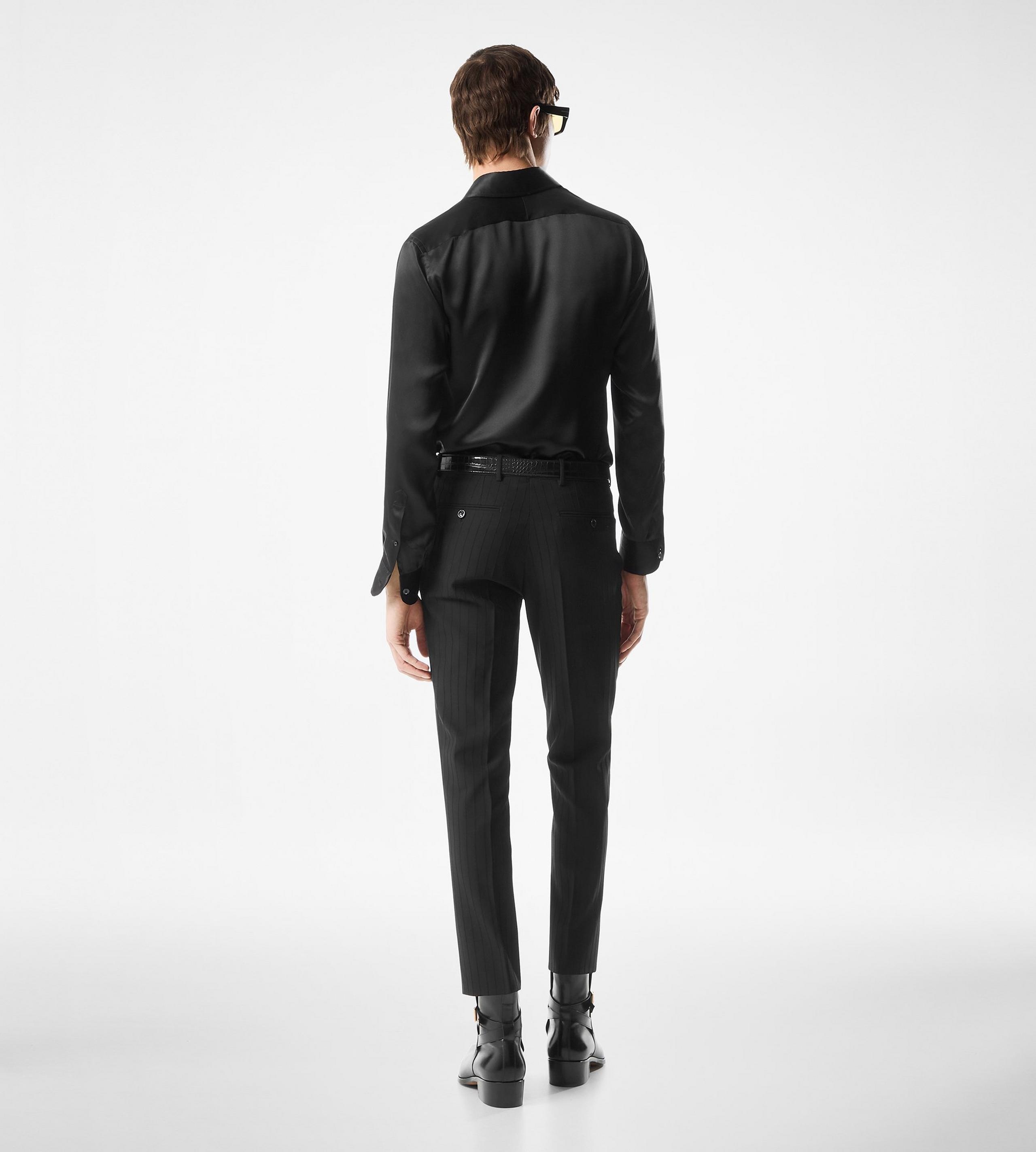 SILK CHARMEUSE SLIM FIT SHIRT - 3