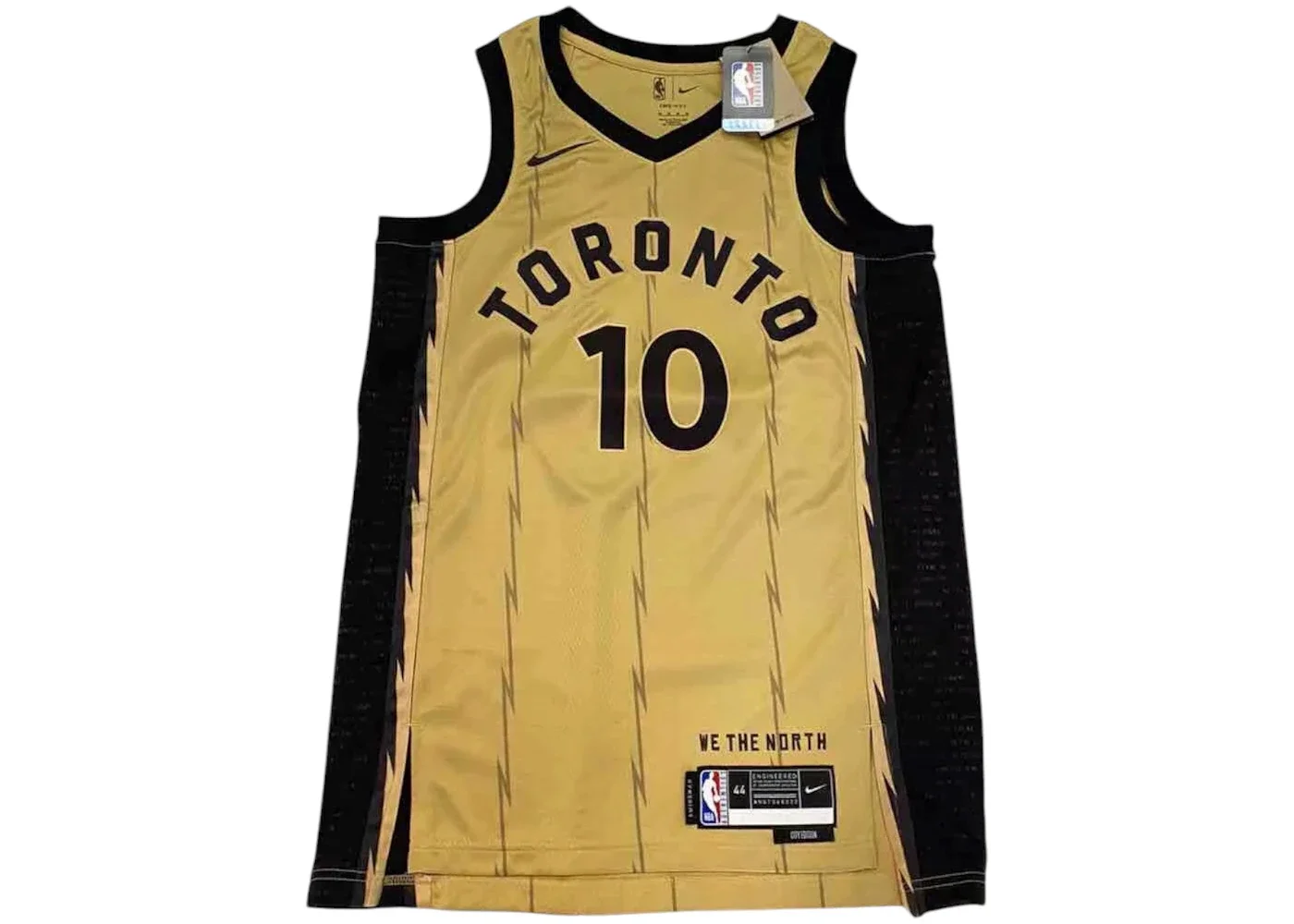 Nike Drake Toronto Raptors West End Swingman Basketball Jersey Gold - 1