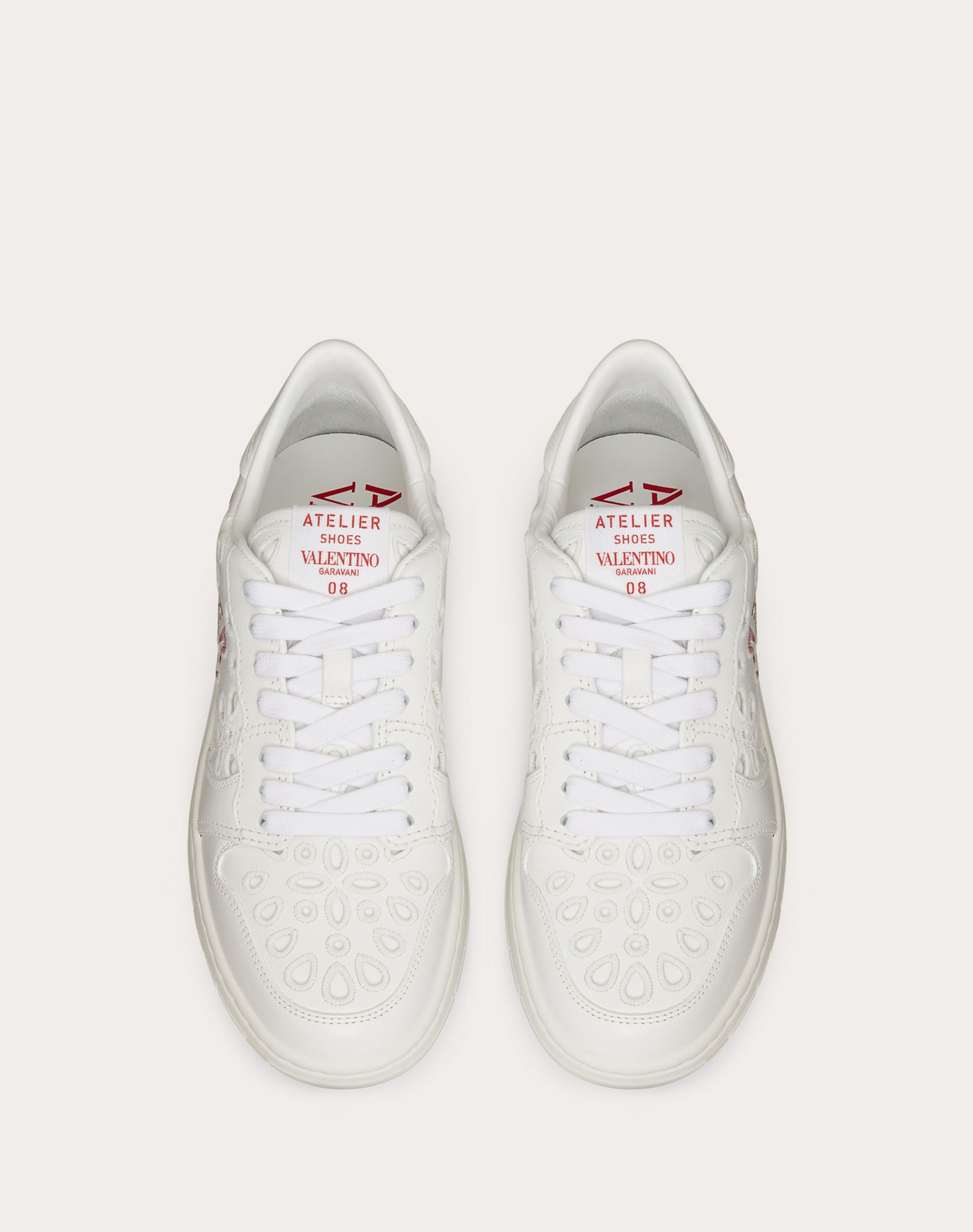VALENTINO GARAVANI ATELIER SHOES 08 SAN GALLO EDITION LOW-TOP SNEAKER IN CALFSKIN - 4