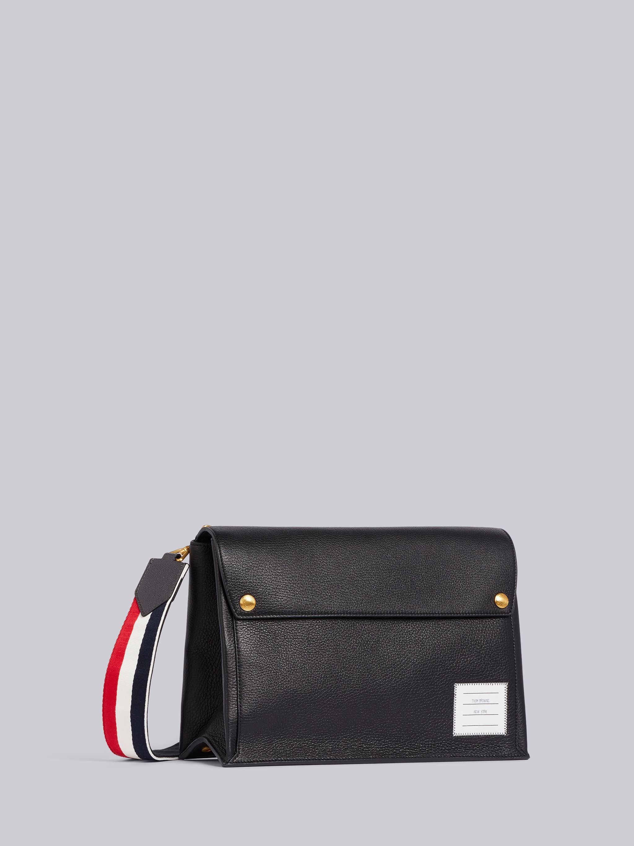 Black Deerskin Large Envelope Messenger Bag 3