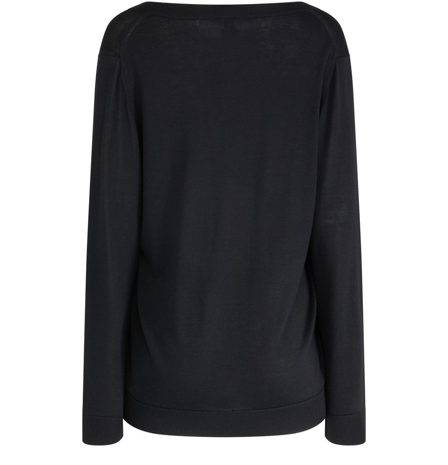 Silk Cashmere V-Neck Knit - 3