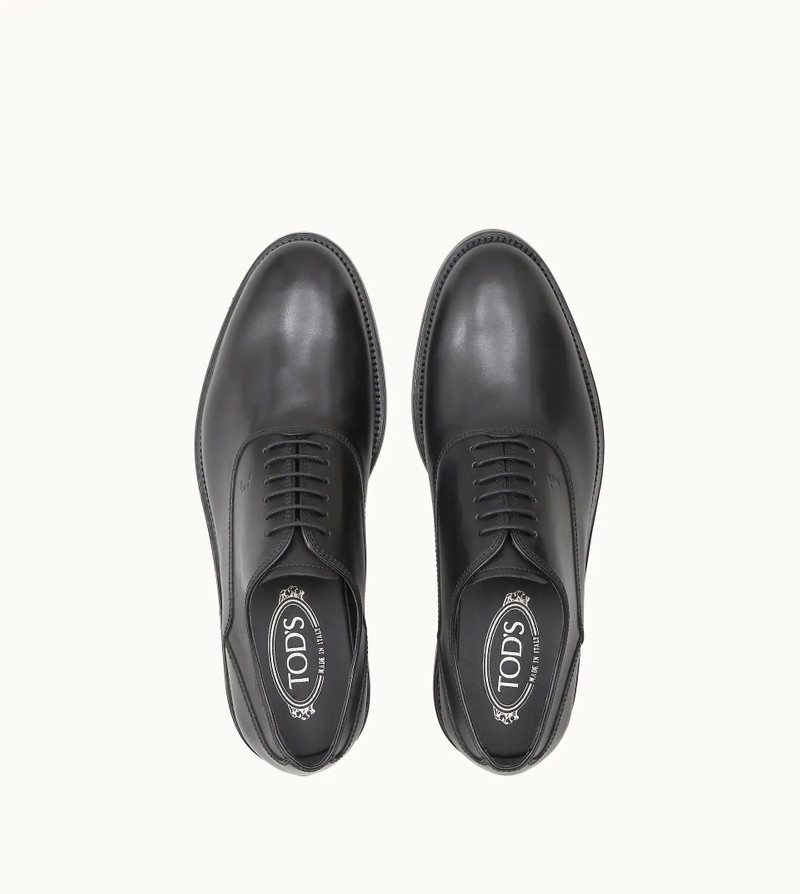 Tod's LACE-UPS IN LEATHER - BLACK outlook