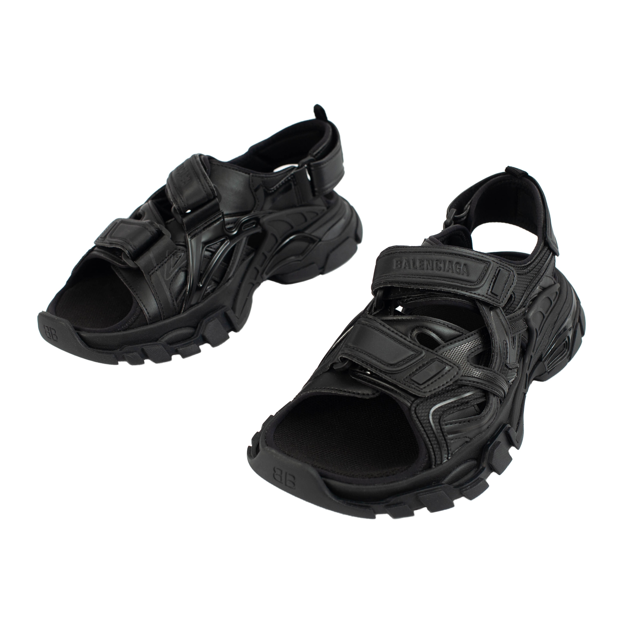 TRACK BLACK SANDALS - 2