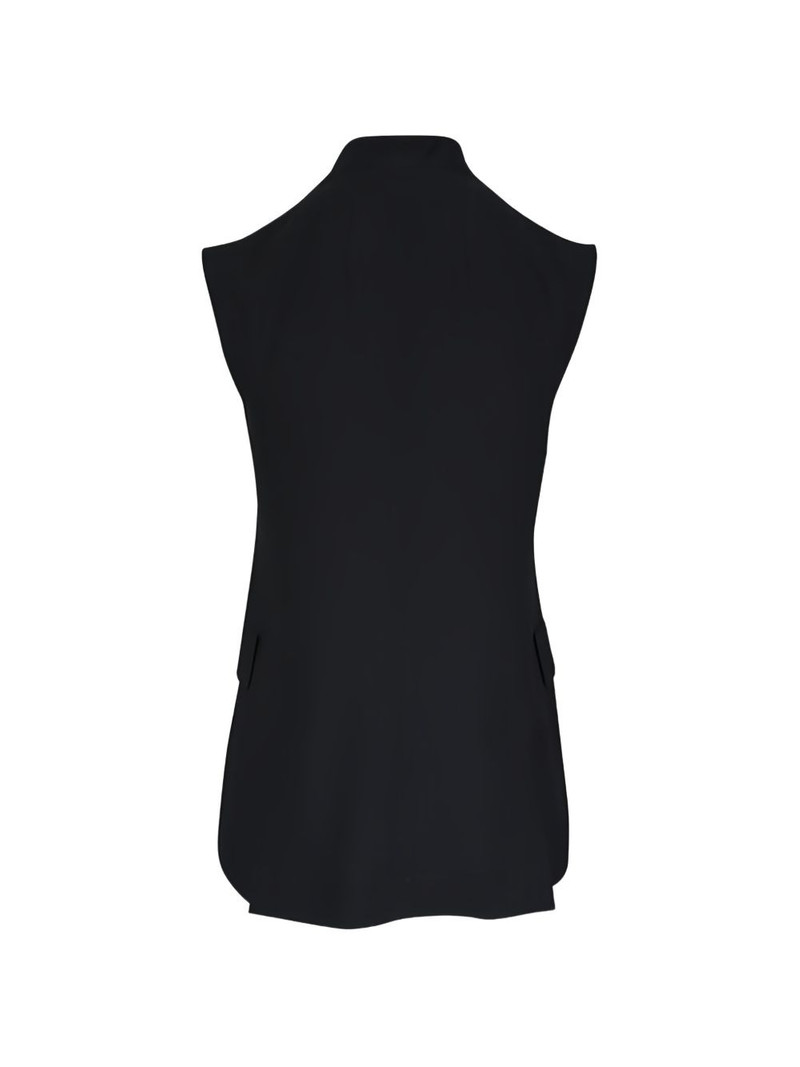 AKRIS button sleeveless jacket outlook