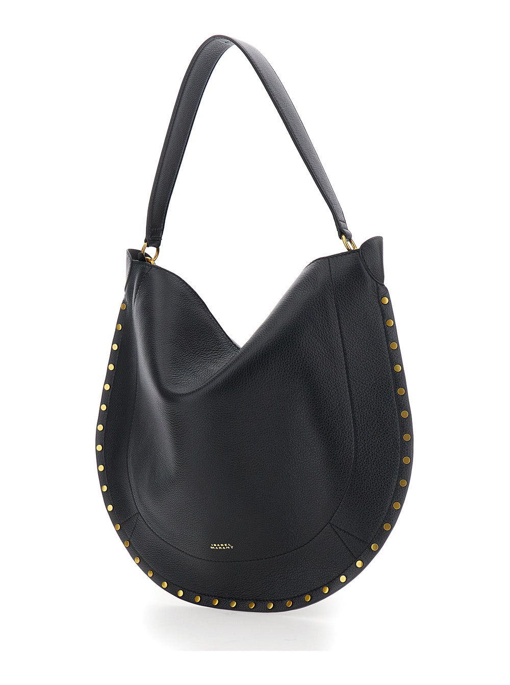 Isabel Marant Women 'Oskan Hobo' Black Shoulder Bag With Studs Trim In Leather Woman - 2