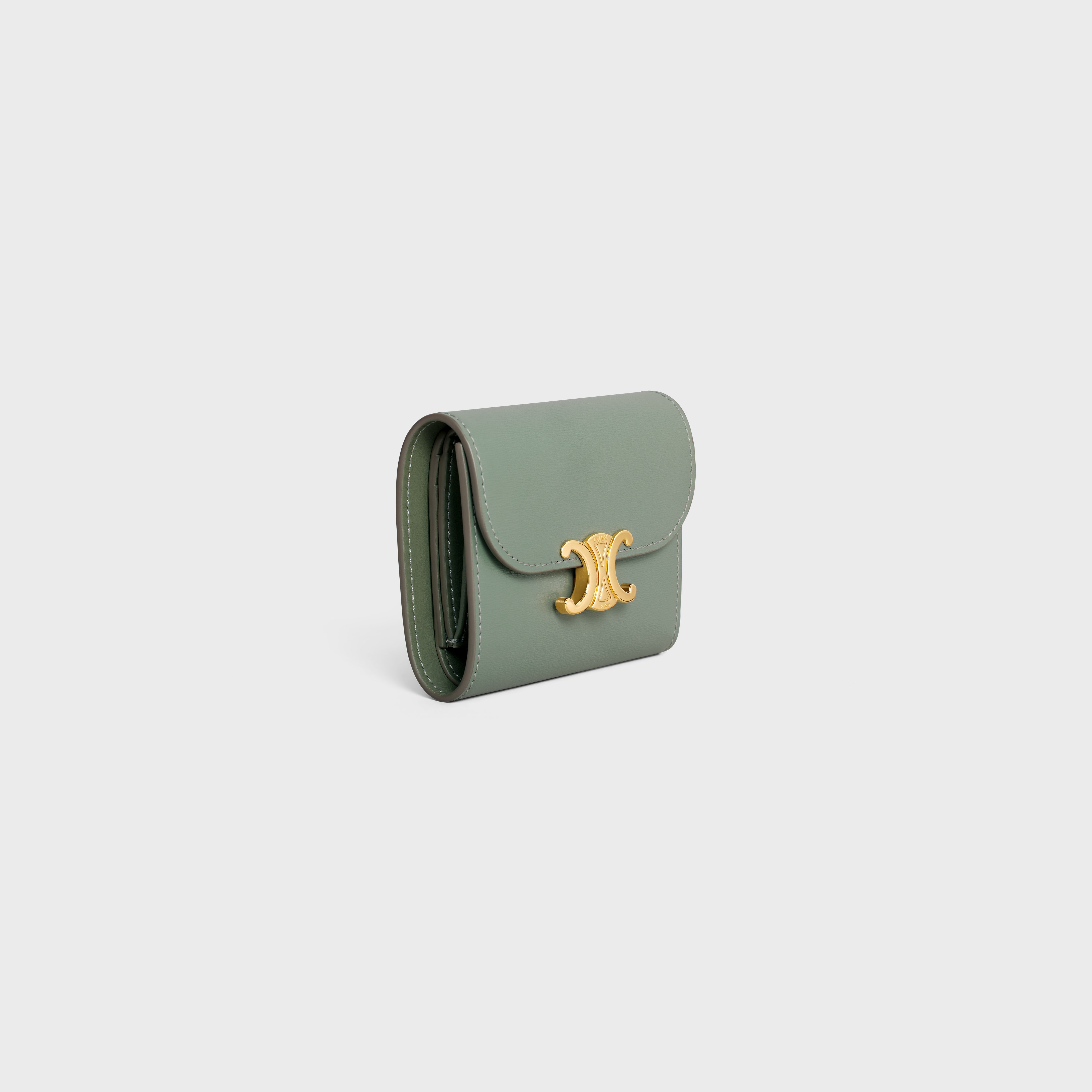 Small Wallet TRIOMPHE in Shiny calfskin 2