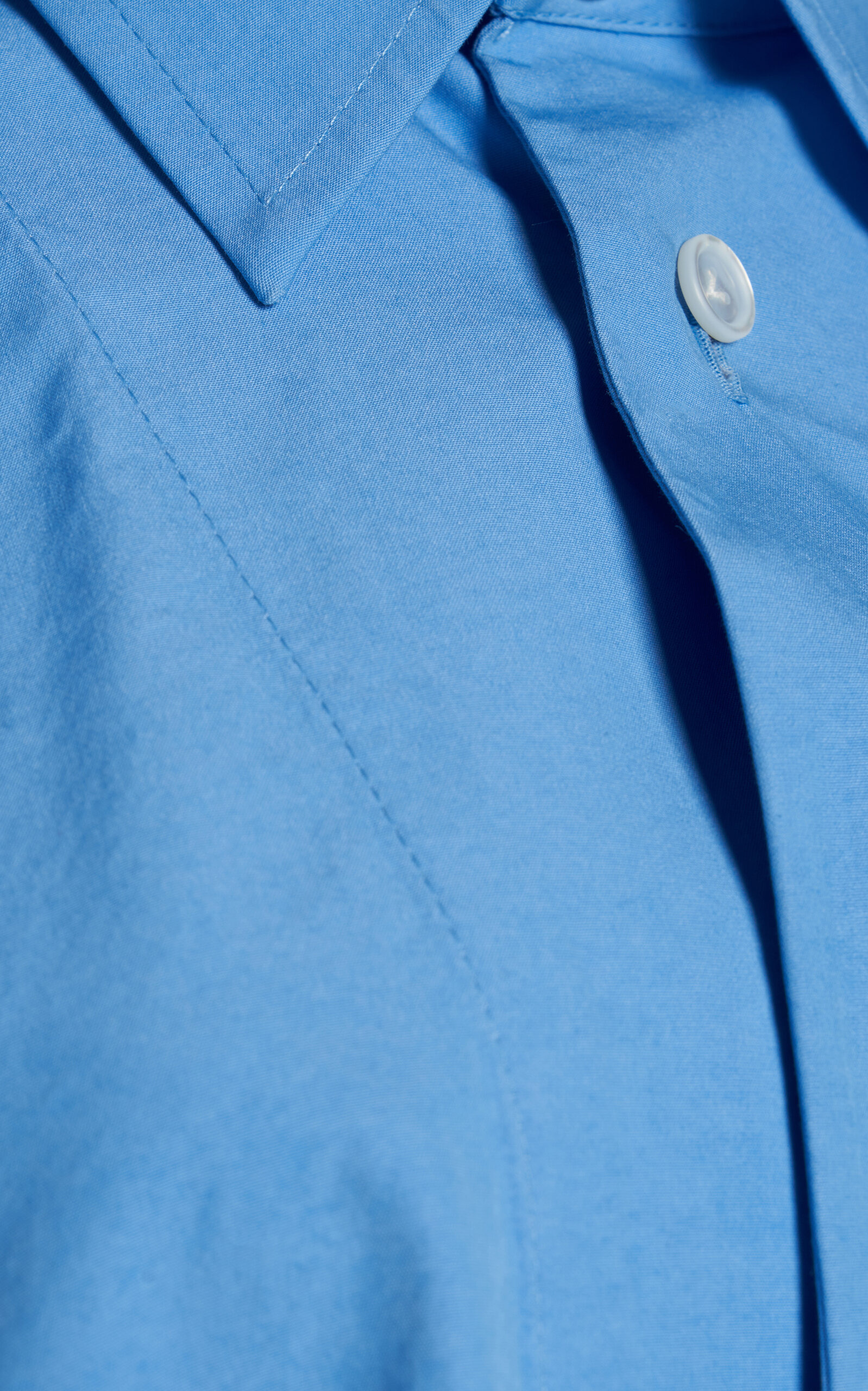 Oversized Cotton-Blend Shirt blue - 5
