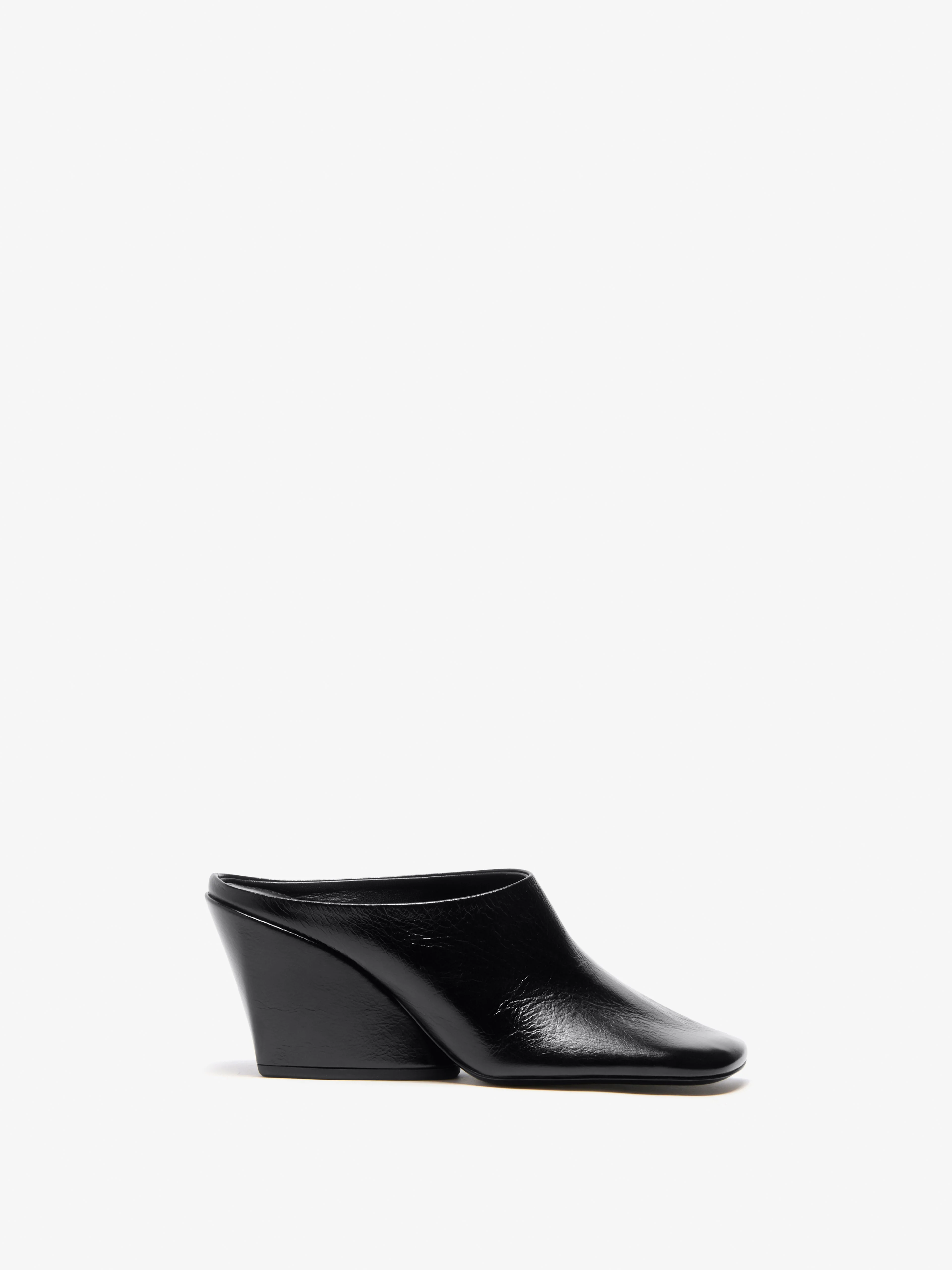 Slant Mules in Slick Calf - 1