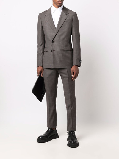 Ermenegildo Zegna off-centre button suit outlook