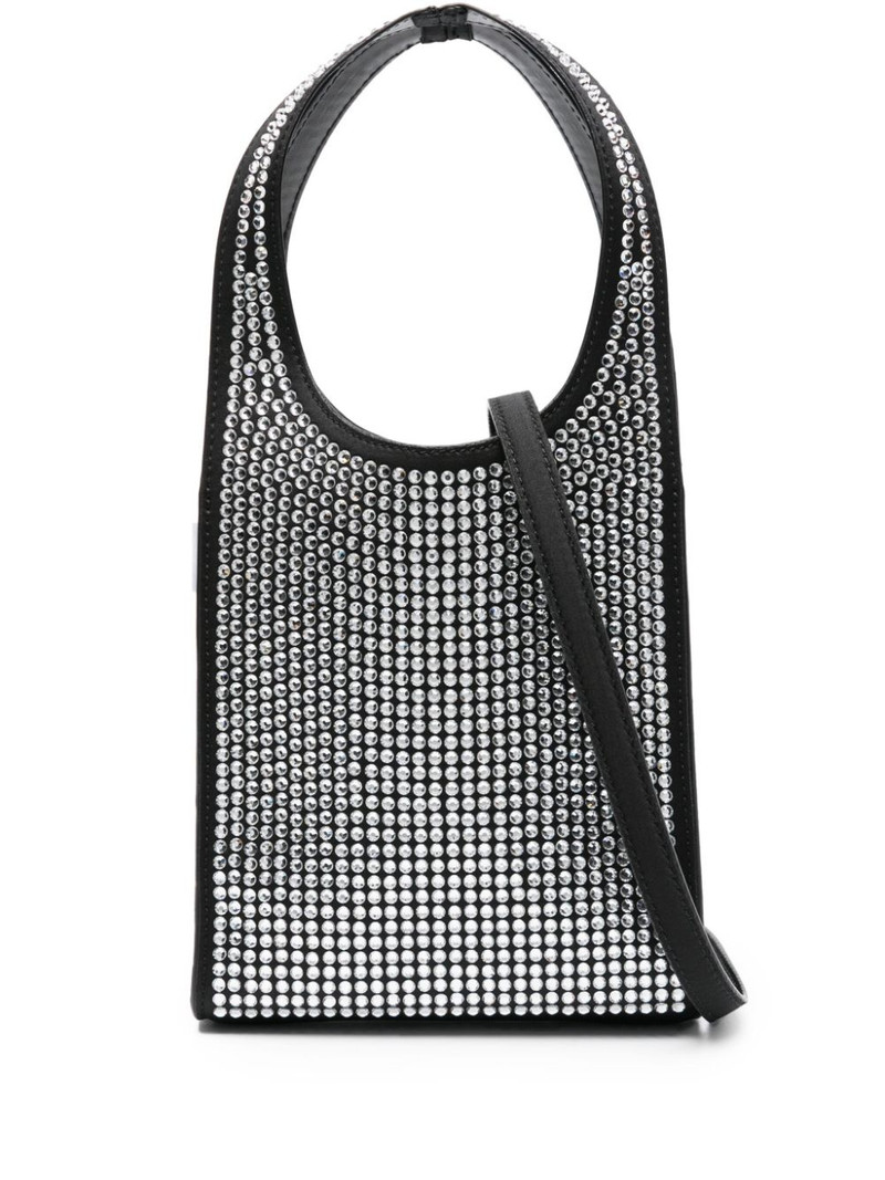mini Swipe crystal-embellished tote bag 1