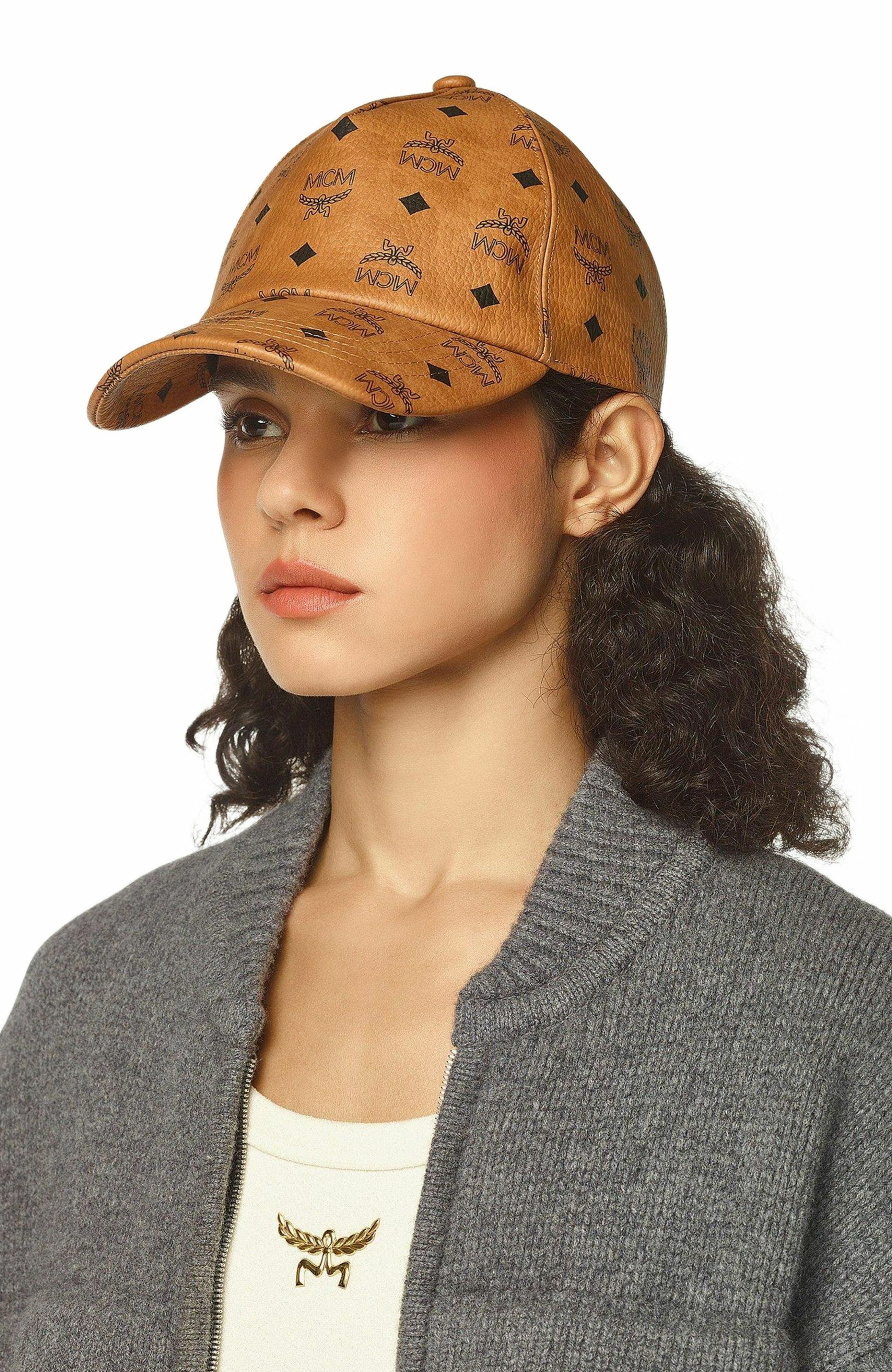 MCM Classic Cap in Visetos in Cognac at Nordstrom - 4