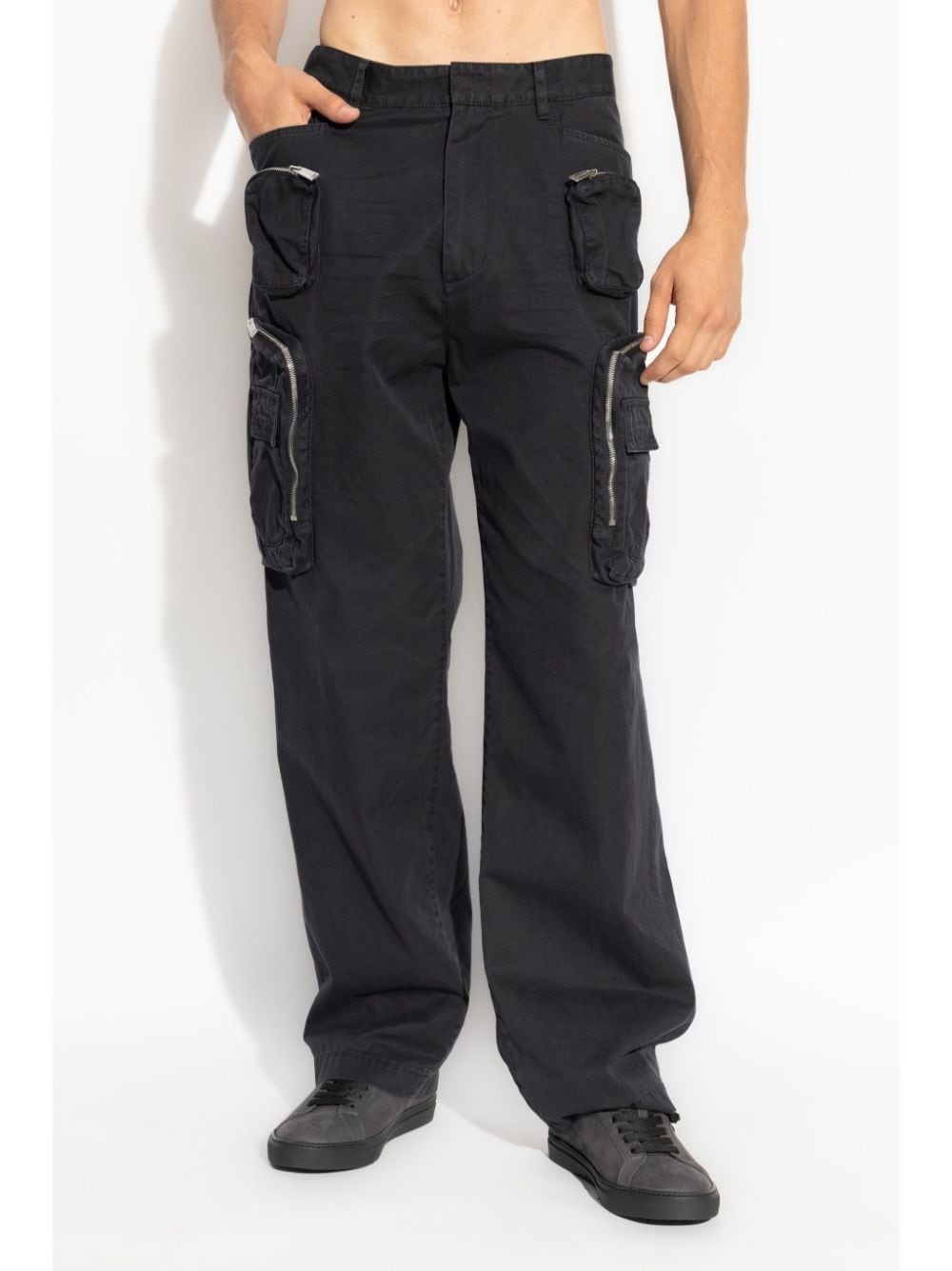 multi-pocket tapered trousers - 3