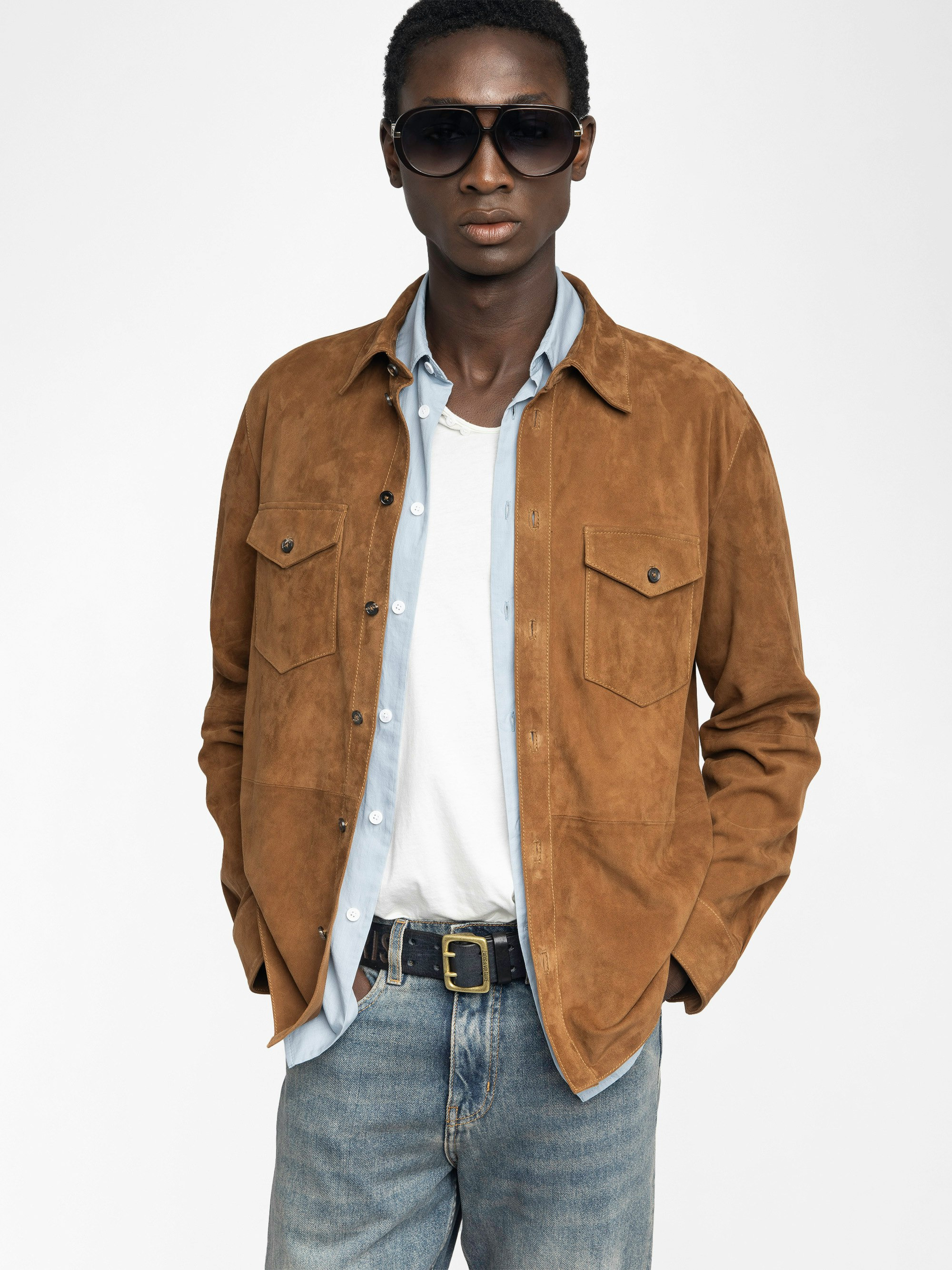 Sergy Suede Shirt - 5