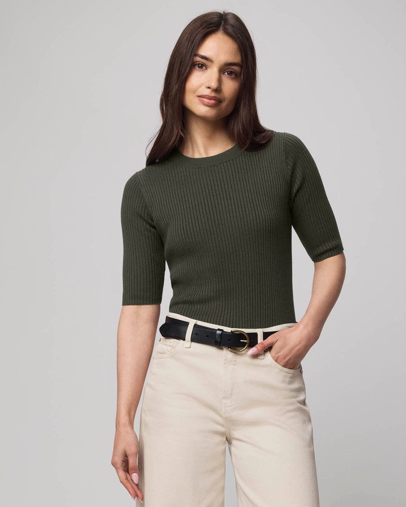 Georgie Cashblend Elbow Sleeve Sweater 1