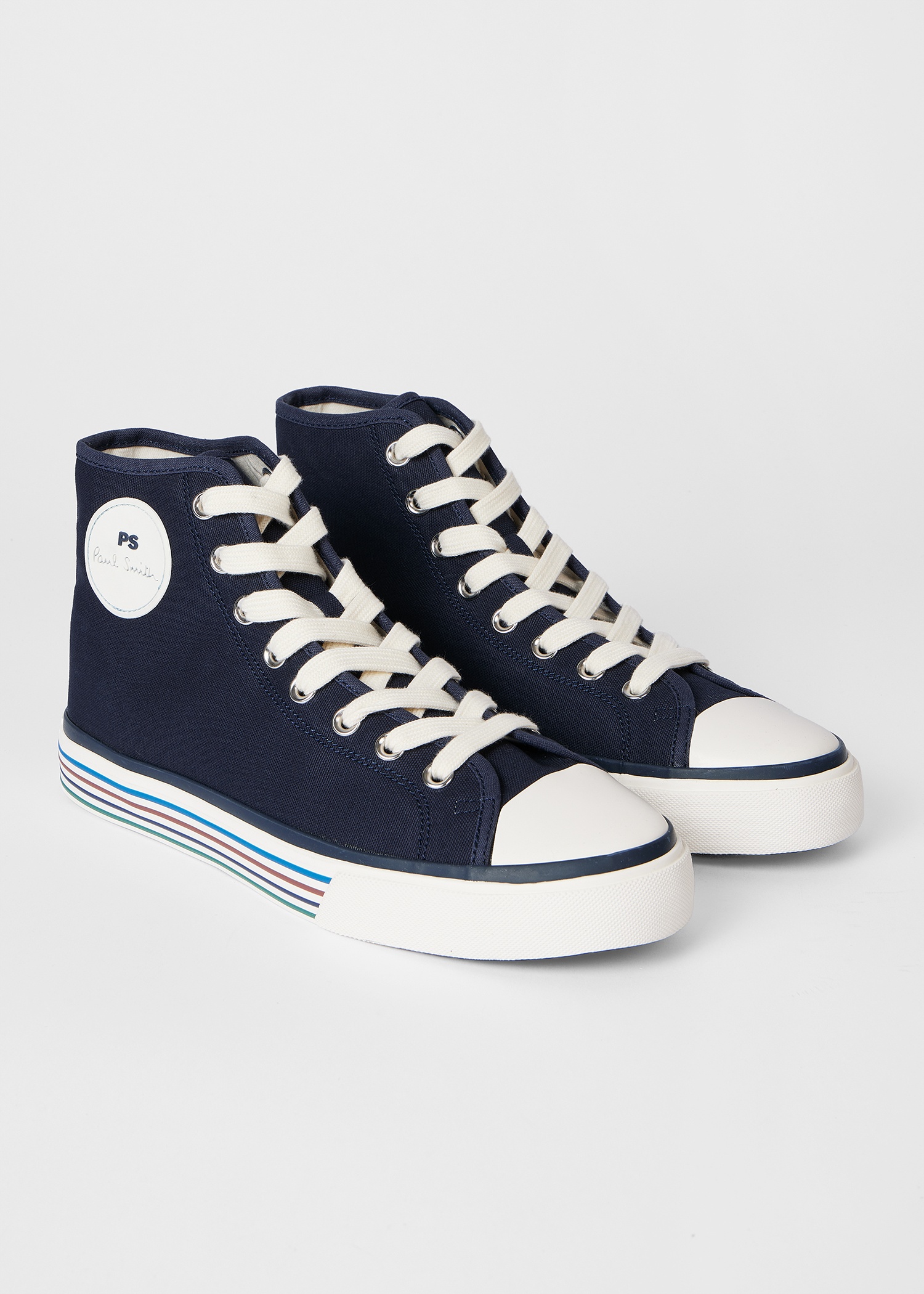 Navy 'Yuma' High-Top Trainers - 3