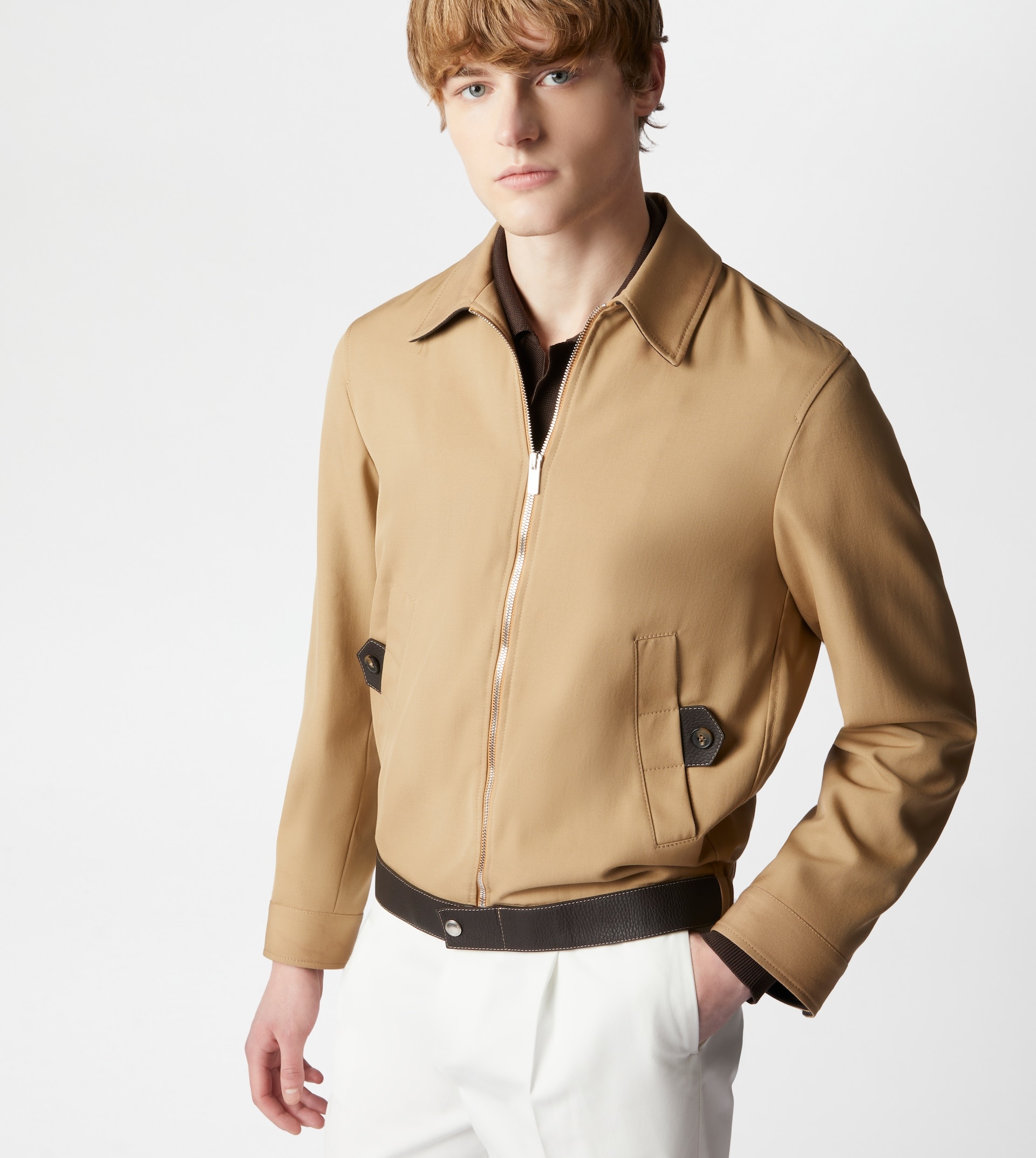 BLOUSON JACKET - BEIGE - 7