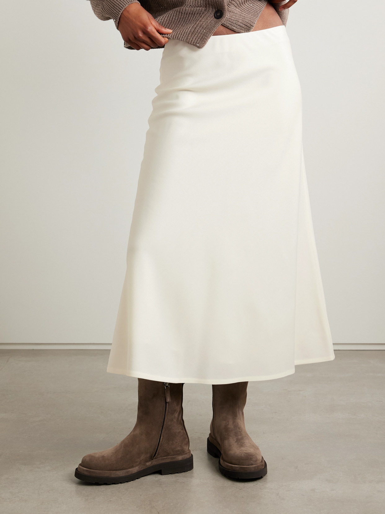 Wool-blend Midi Skirt - 4