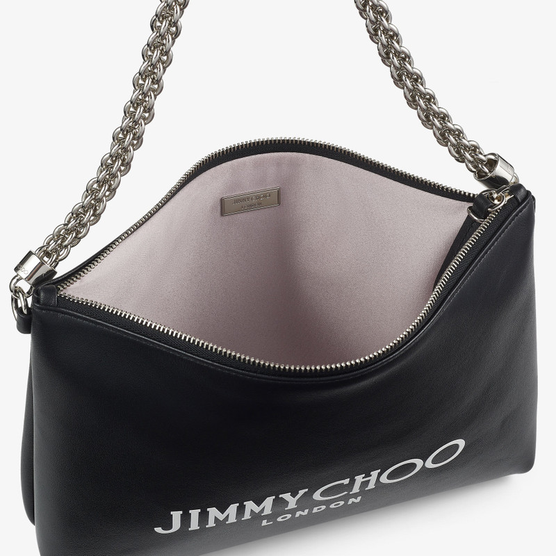 Callie Shoulder
Black Leather Shoulder Bag with Jimmy Choo Logo 5