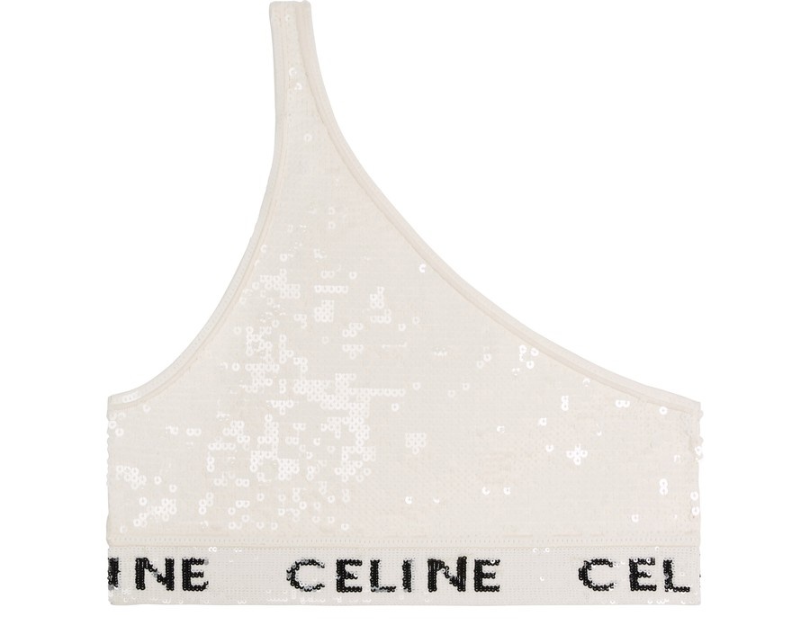 Celine embroidered viscose bra - 2