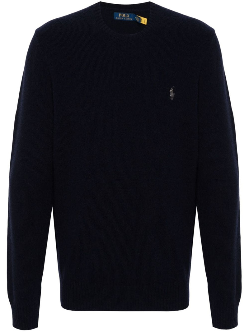 embroidered-logo jumper 1