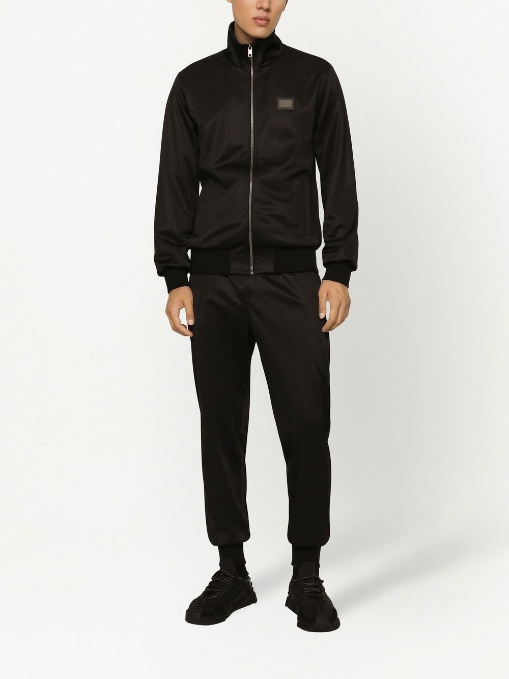logo-tag zip-up sweatshirt - 3