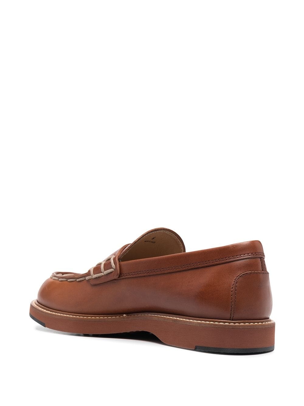 logo-debossed loafers - 3