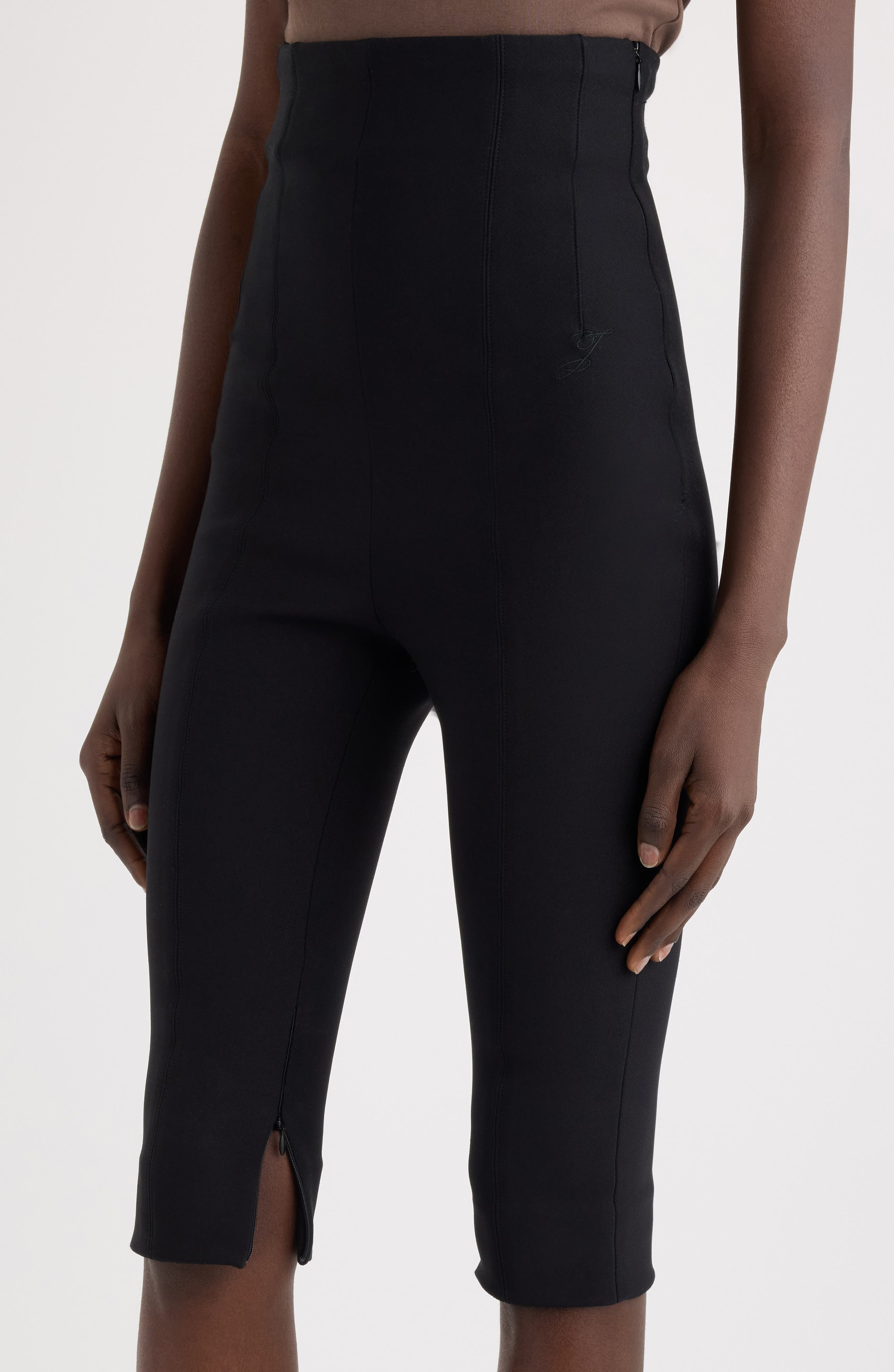 Jacquemus Le Pantalon Capri High Waist Pants in Black at Nordstrom - 5