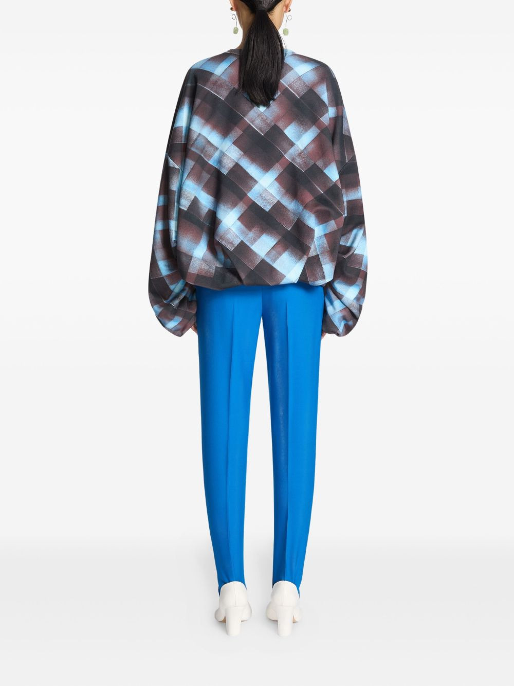 geometric-pattern long-sleeve sweatshirt - 4