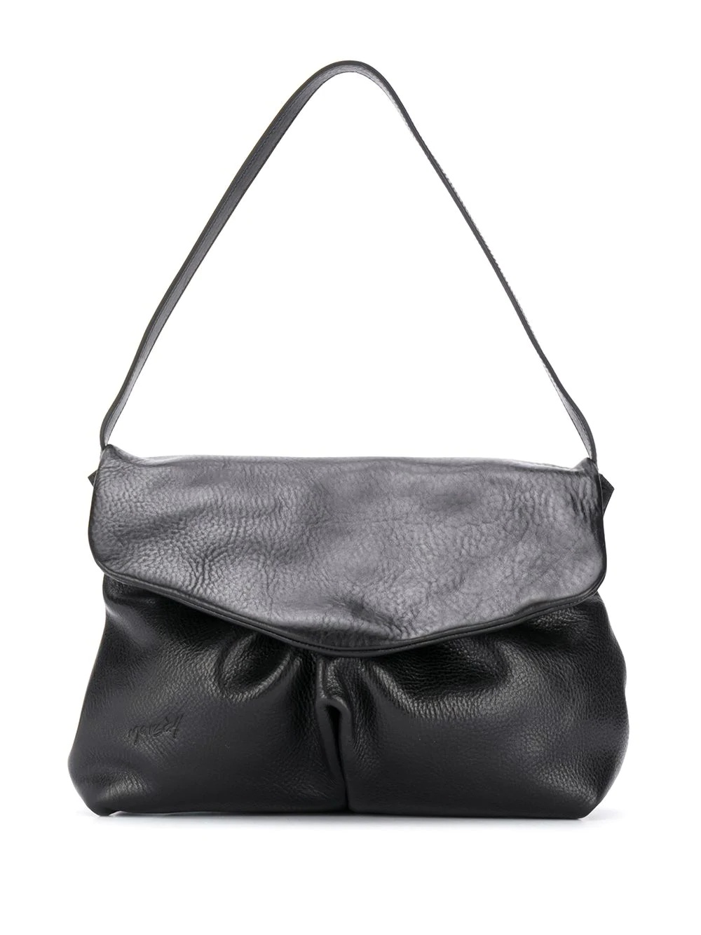 fold over leather tote bag - 6