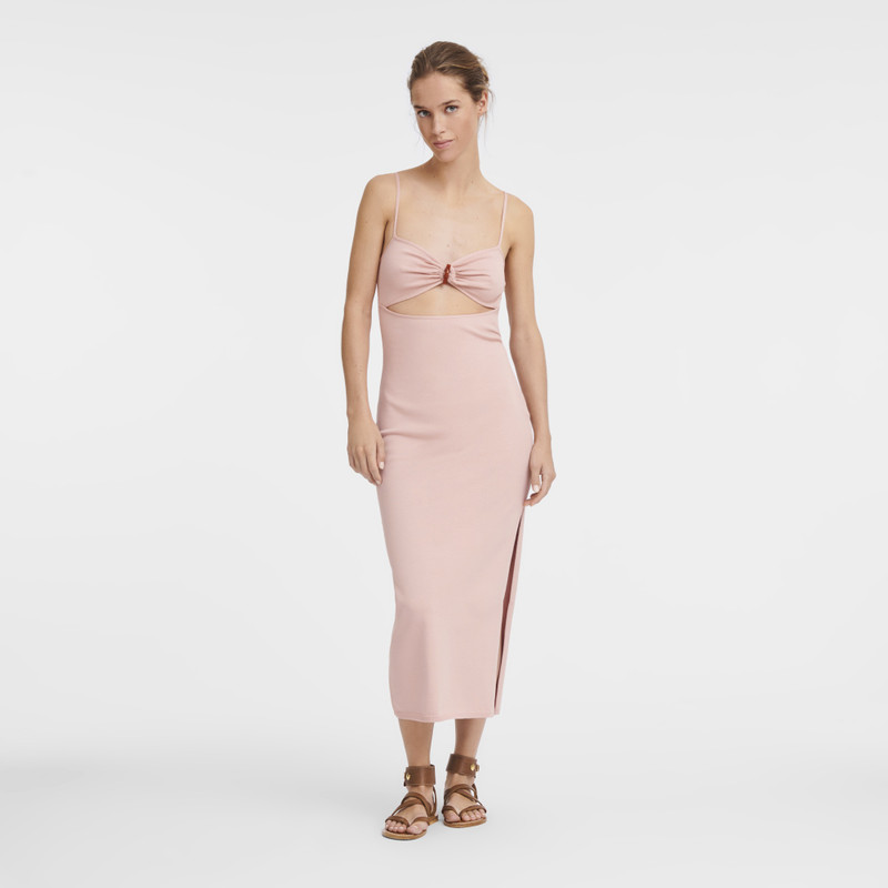 Longchamp Midi dress Nude - Knit outlook