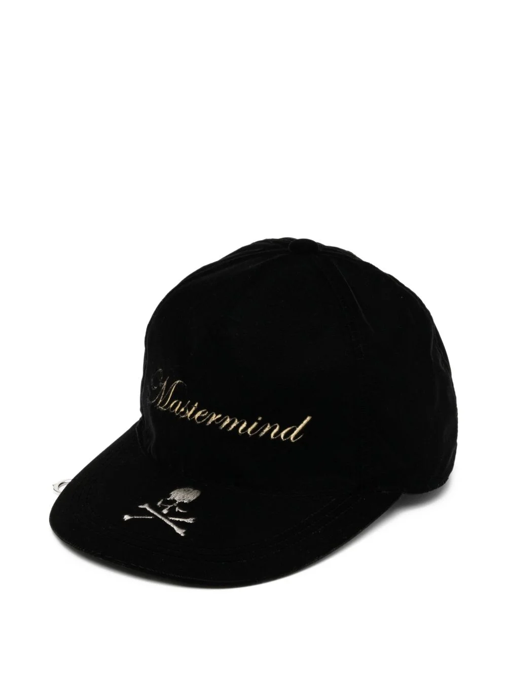 skull-embroidered cap - 1