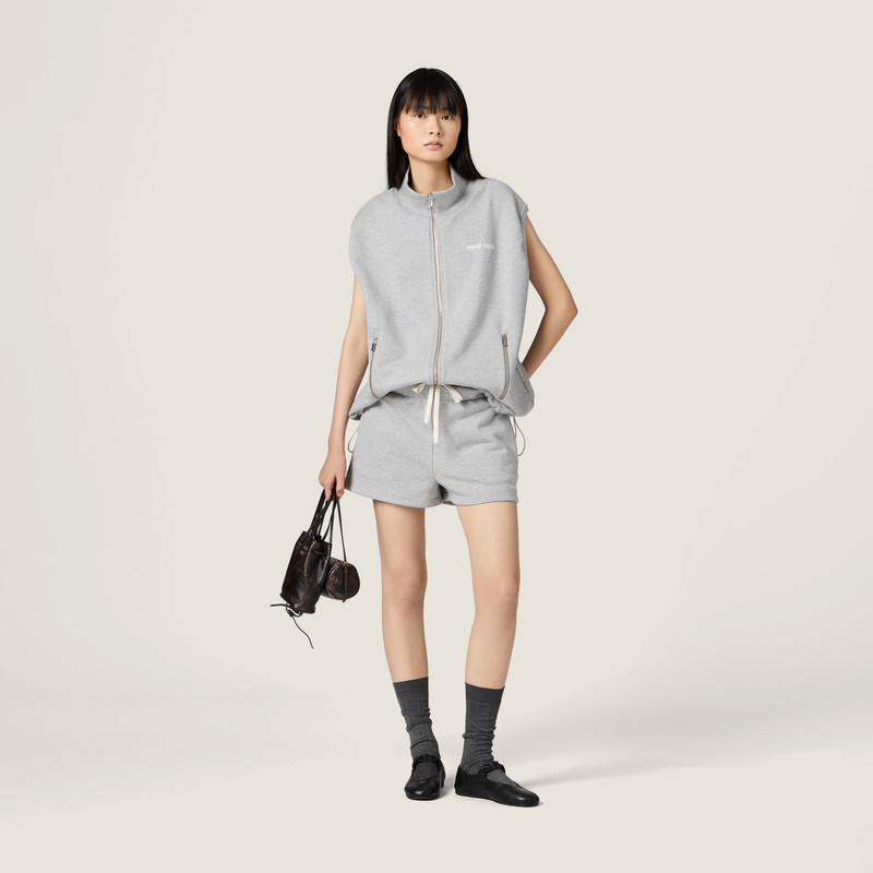 Miu Miu Cotton fleece vest outlook