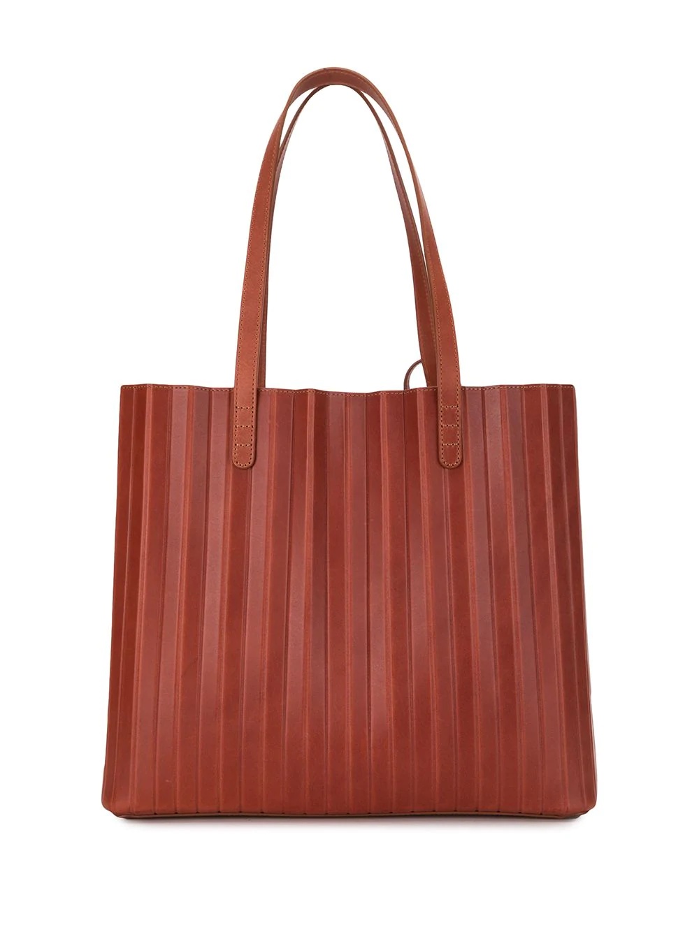 pleated tote bag - 1