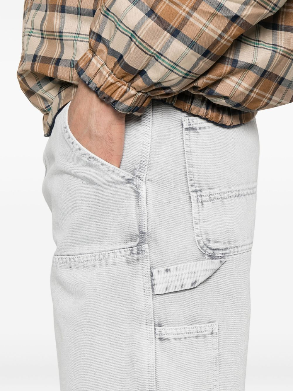 double-knee utility jeans - 5