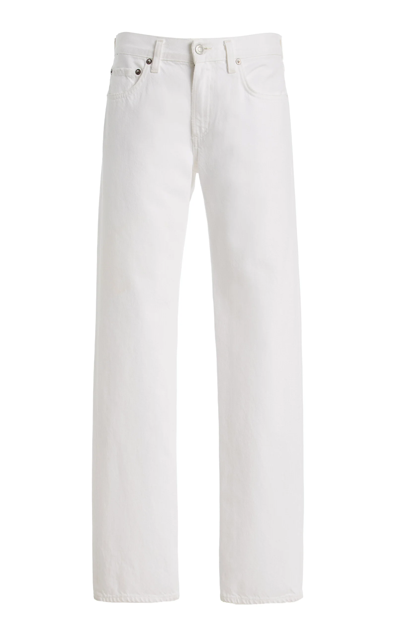 Rigid Low-Rise Slim Jeans white - 1