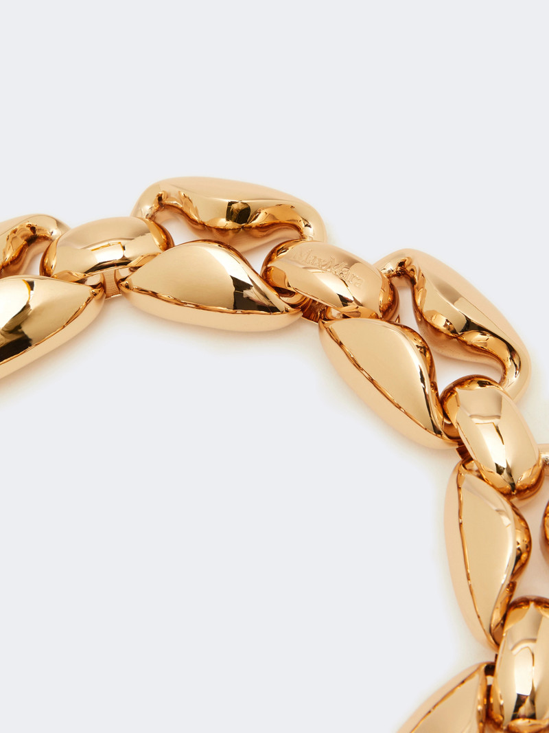 Max Mara ORMA Metallic choker necklace - BRONZE outlook