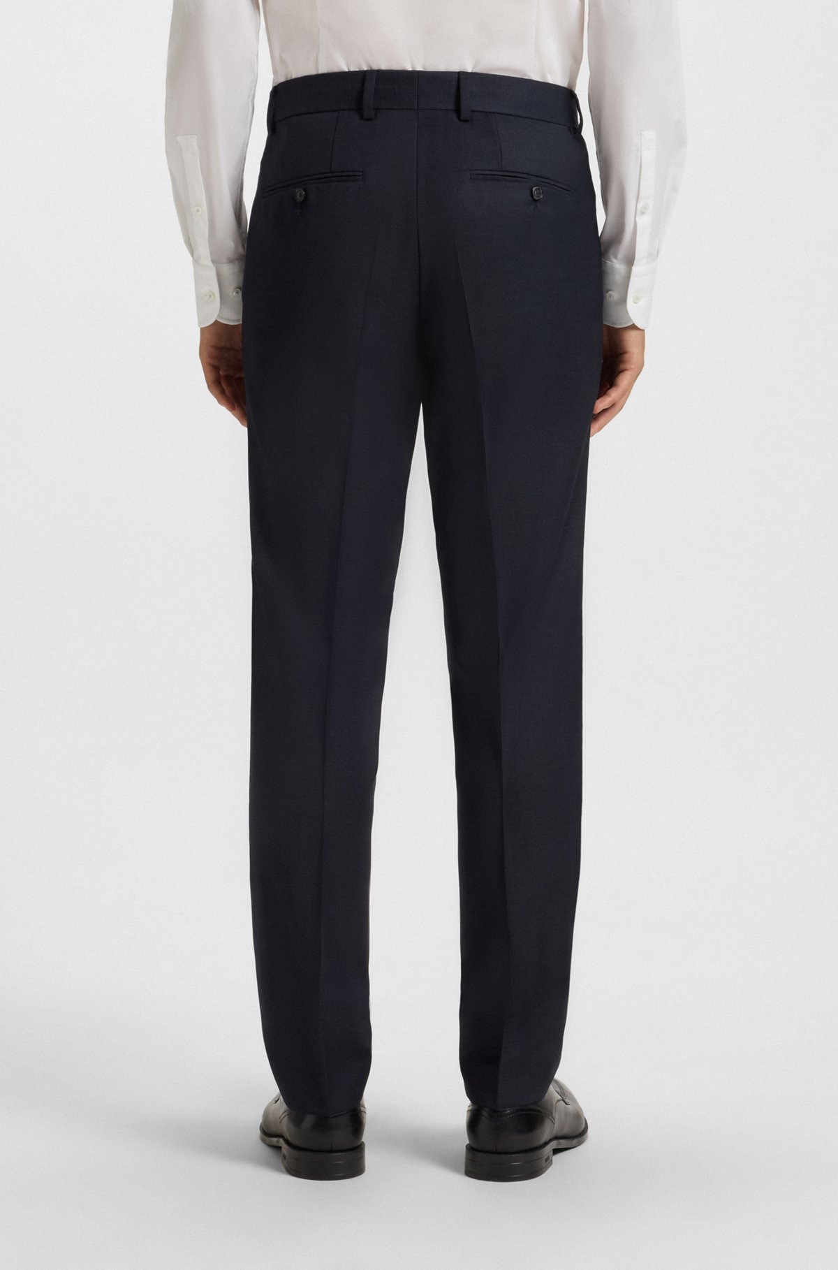 REGULAR-FIT SUIT IN MICRO-PATTERNED VIRGIN WOOL - 7