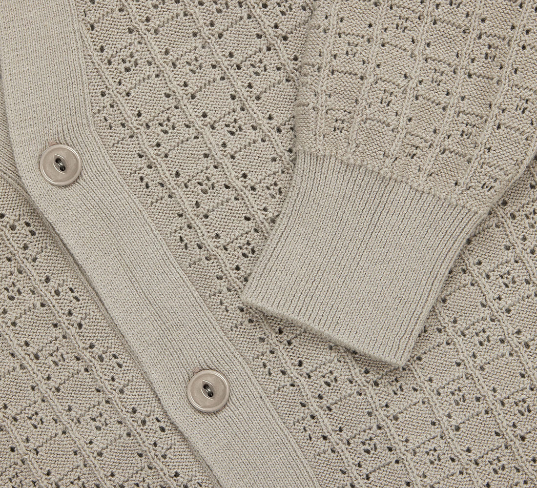 Classic Cardigan - Stone Domino - 3