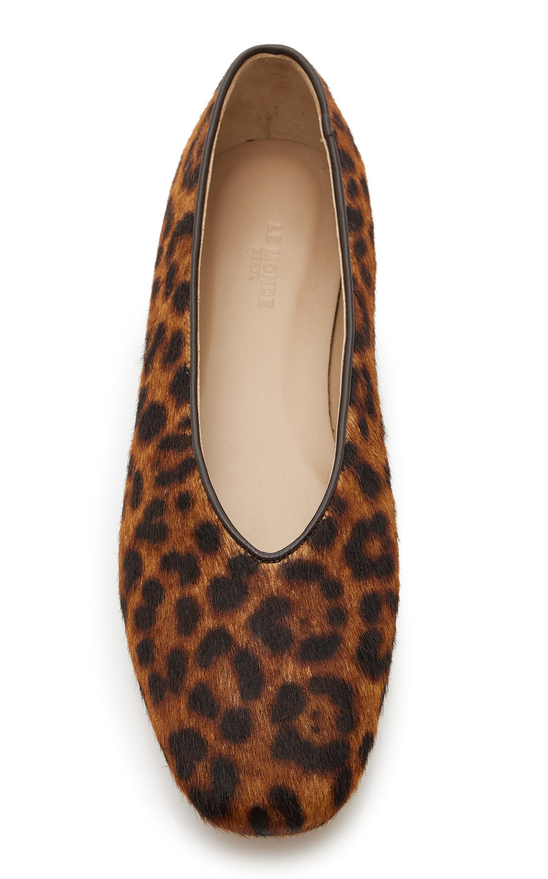 LE MONDE BÉRYL Regency Leopard Calf Hair Ballet Flats animal outlook