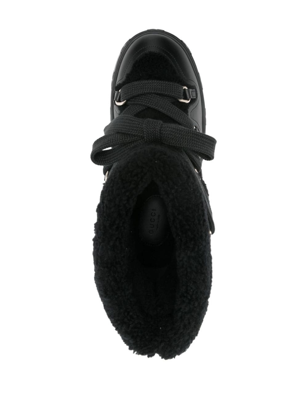 faux-shearling ankle boots - 4