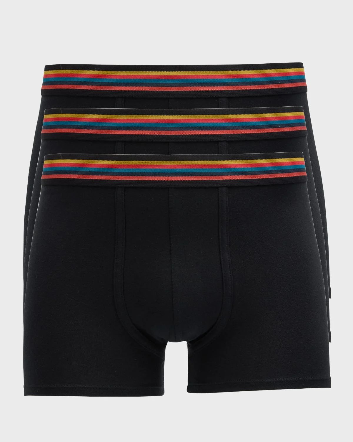 Men's 3-Pack Striped Waistband Trunks - 1