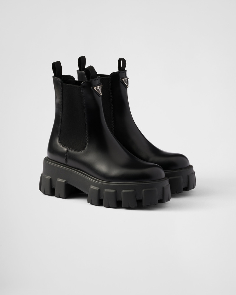 Monolith brushed leather Chelsea boots 1